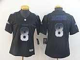 Women Nike Ravens 8 Lamar Jackson Smoke Vapor Untouchable Limited Jersey,baseball caps,new era cap wholesale,wholesale hats